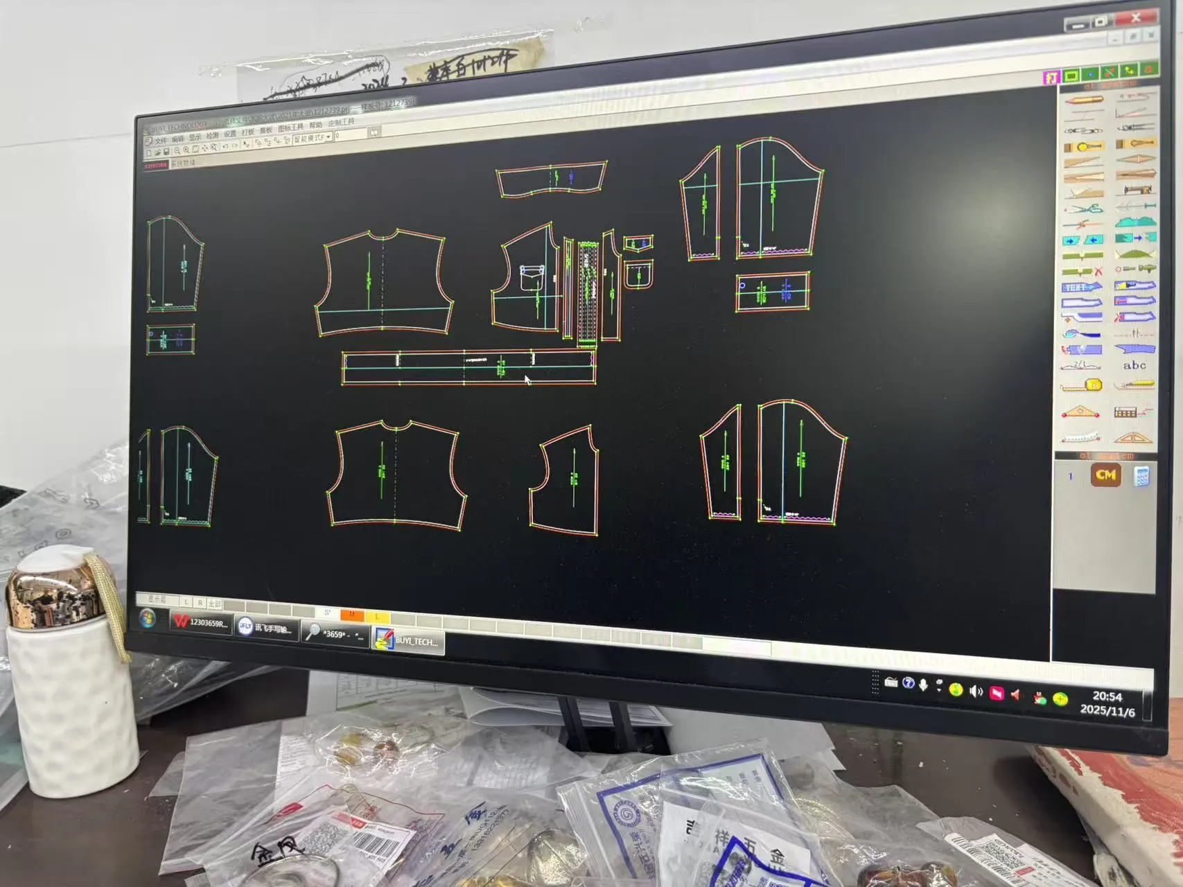 Pattern making for apparel sample
